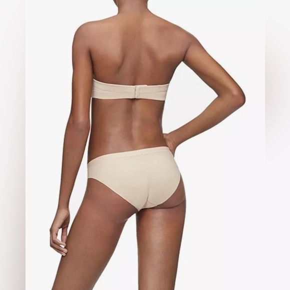 Calvin Klein Perfectly Fit Strapless Convertible Push-Up Bra Beige Size 34D - Picture 6 of 13